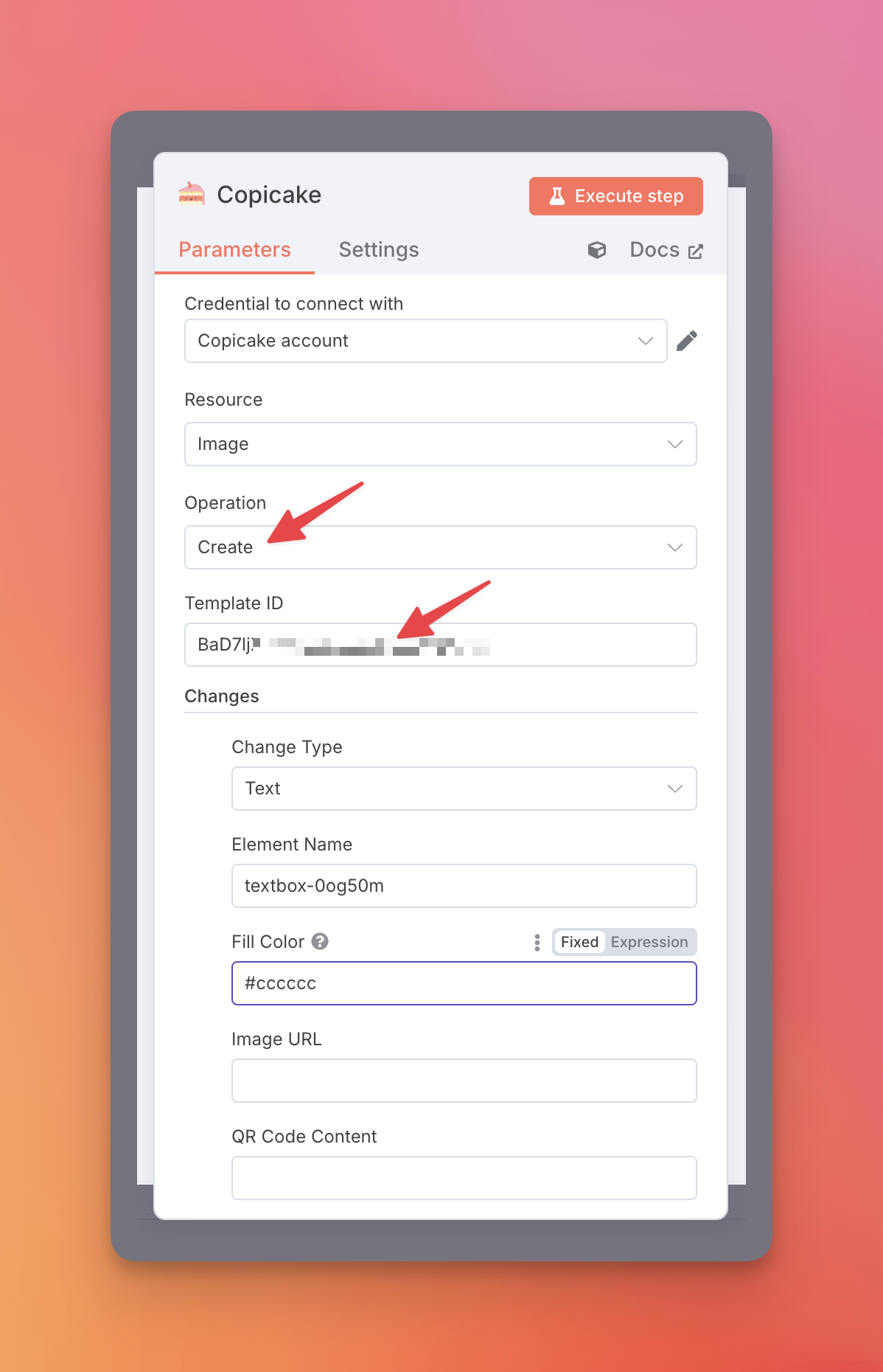 Configure image generation